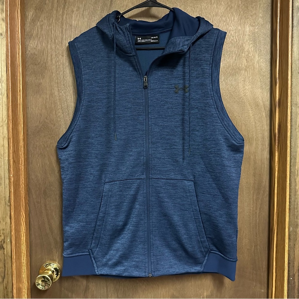Under Armour Full Zip Hoodie Sweatshirt Vest Large